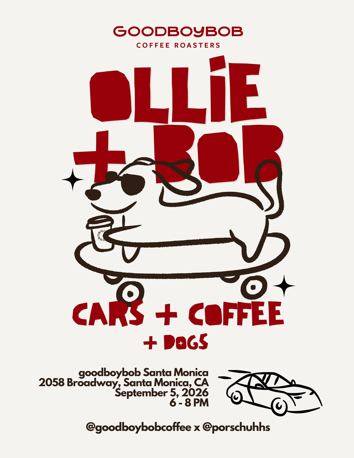 Ollie + Bob n’ Cars | Santa Monica