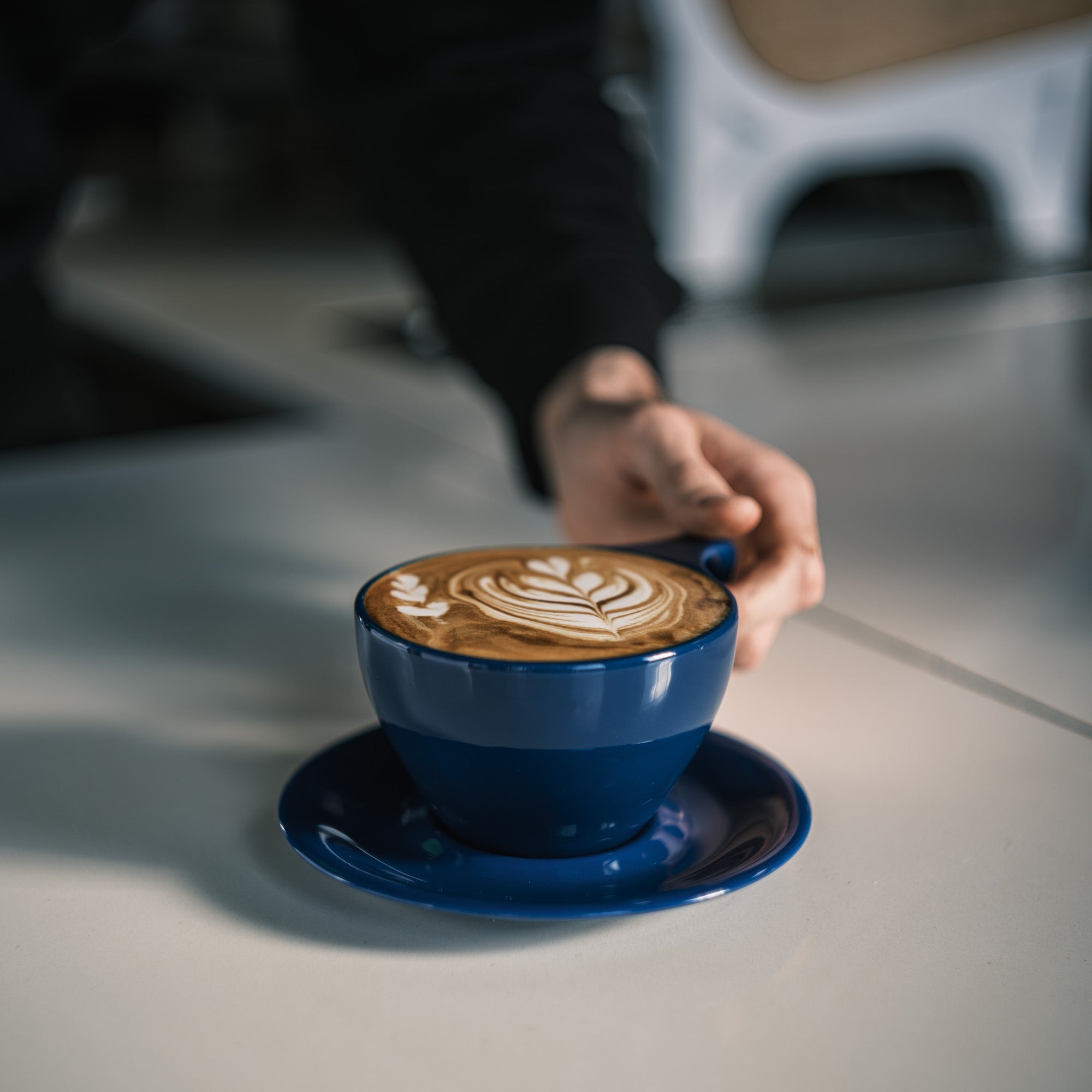 cafe latte at goodboybob coffee
